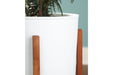 Dorcey White/Brown Planter (Set of 2) - A2000427 - Lara Furniture