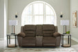 Dorman Chocolate Reclining Loveseat with Console - 9460894