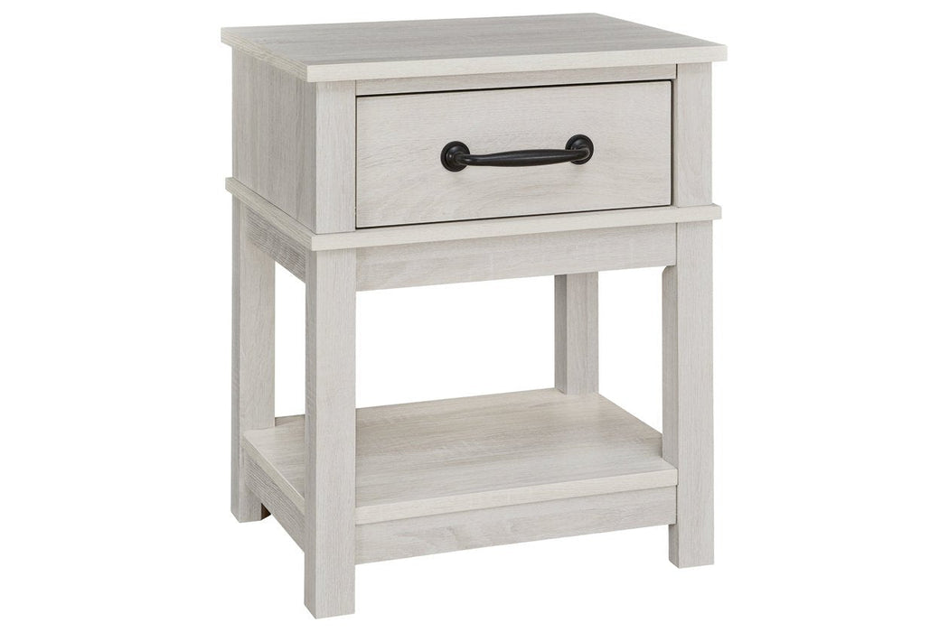 Dorrinson White Nightstand - B067-91 - Lara Furniture