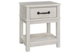 Dorrinson White Nightstand - B067-91 - Lara Furniture