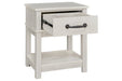 Dorrinson White Nightstand - B067-91 - Lara Furniture