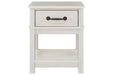 Dorrinson White Nightstand - B067-91 - Lara Furniture