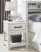 Dorrinson White Nightstand - B067-91 - Lara Furniture