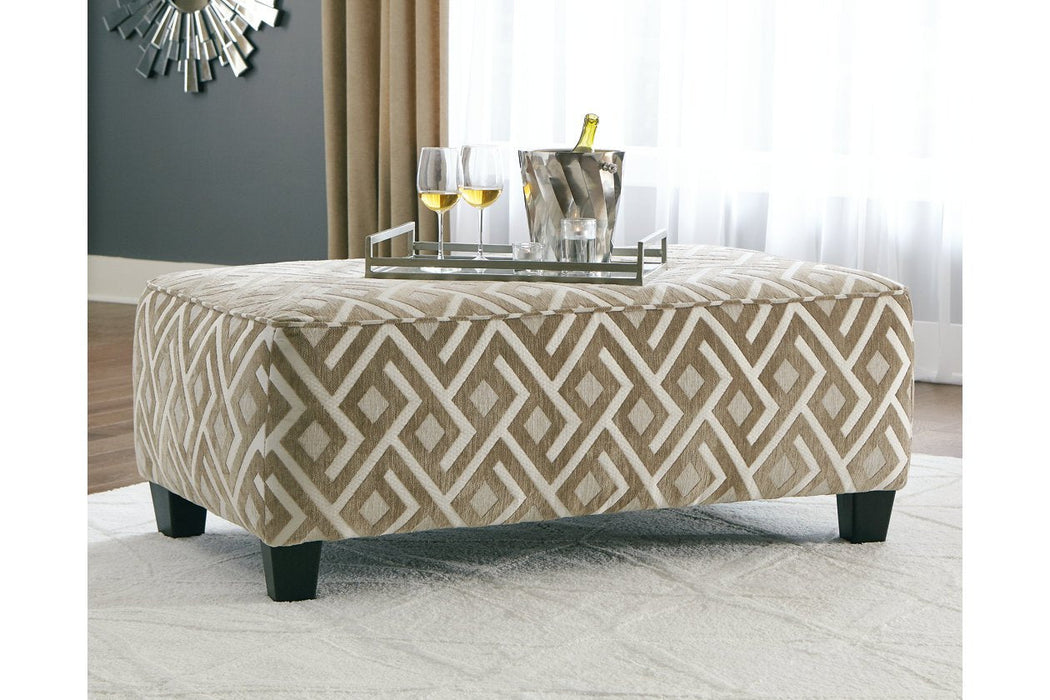 Dovemont Putty Oversized Accent Ottoman - 4040108 - Lara Furniture