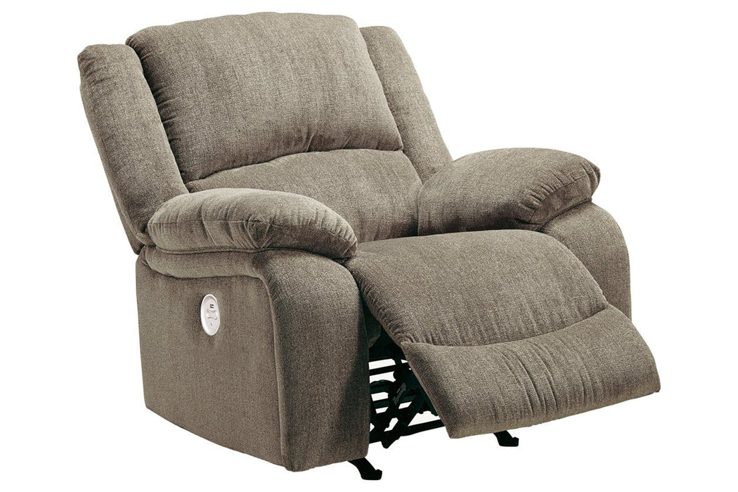 Draycoll Pewter Power Recliner - 7650598 - Lara Furniture