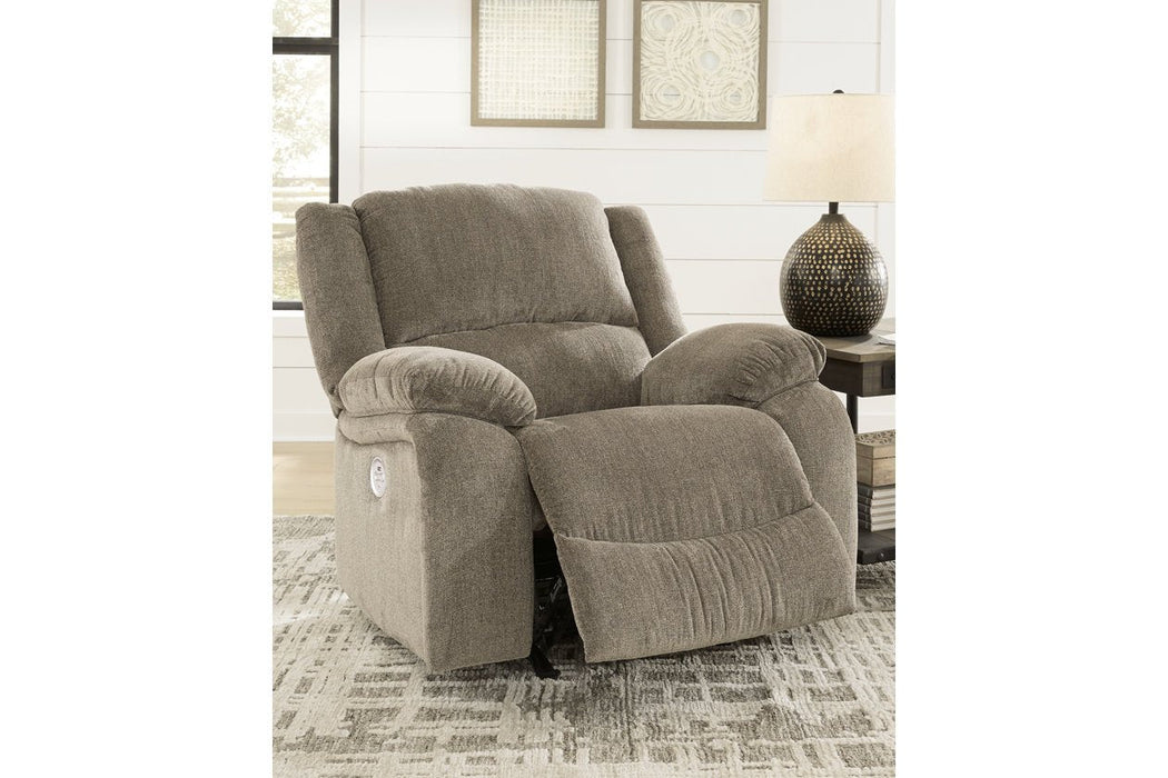 Draycoll Pewter Power Recliner - 7650598 - Lara Furniture