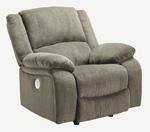 Draycoll Pewter Power Recliner - 7650598 - Lara Furniture