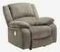 Draycoll Pewter Power Recliner - 7650598 - Lara Furniture