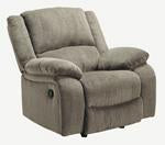 Draycoll Pewter Recliner - 7650525 - Lara Furniture