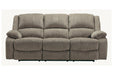 Draycoll Pewter Reclining Sofa - 7650588 - Lara Furniture