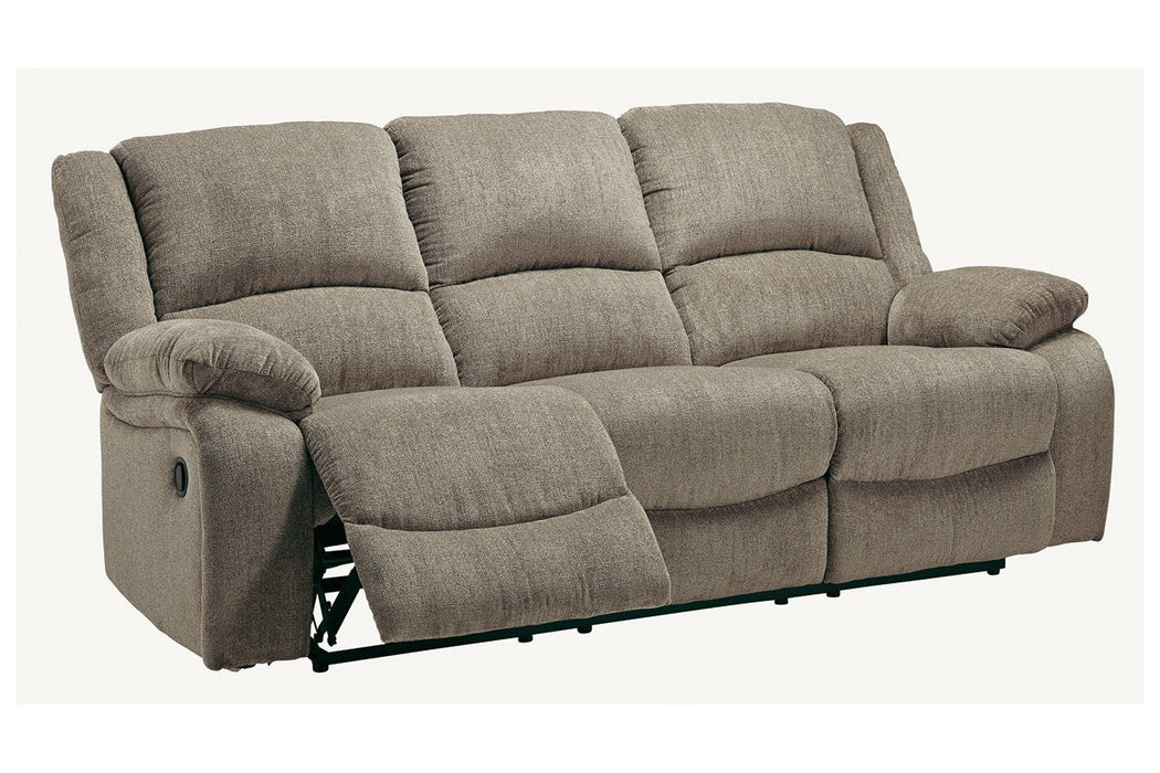 Draycoll Pewter Reclining Sofa - 7650588 - Lara Furniture