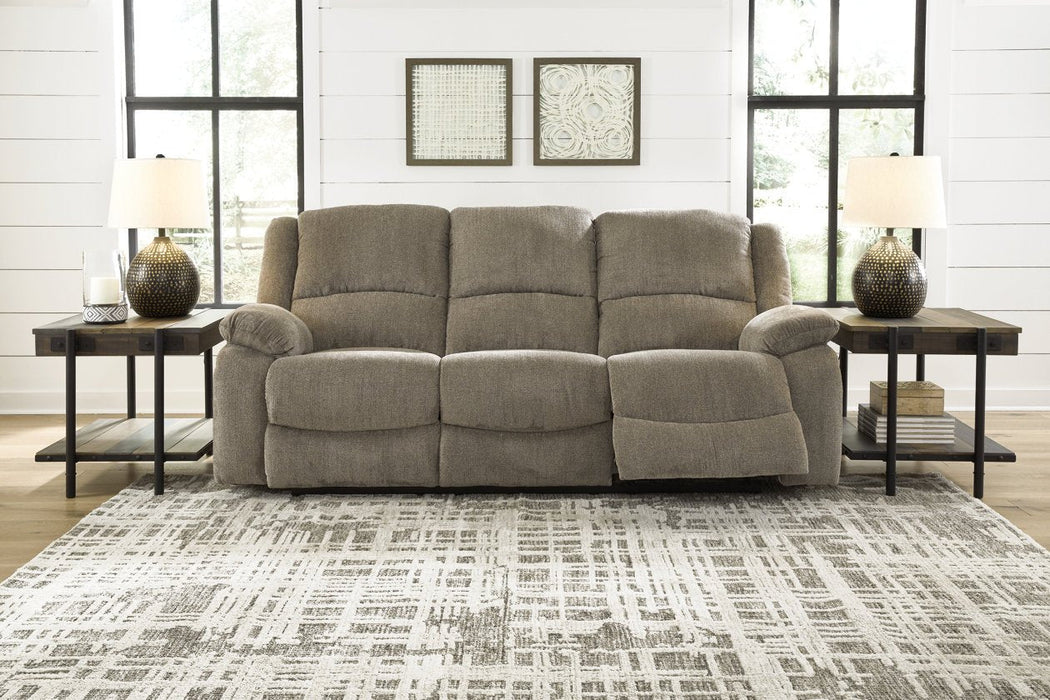 Draycoll Pewter Reclining Sofa - 7650588 - Lara Furniture