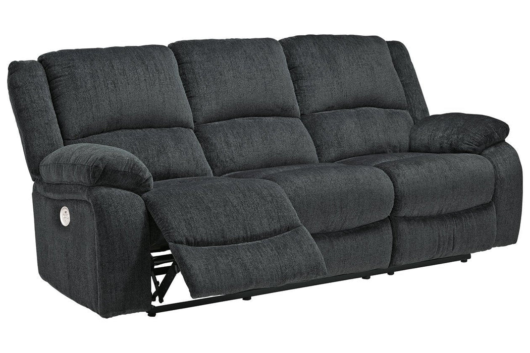 Draycoll Slate Power Reclining Sofa - 7650487 - Lara Furniture