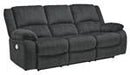 Draycoll Slate Power Reclining Sofa - 7650487 - Lara Furniture