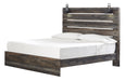 Drystan Brown King Panel Bed - Lara Furniture