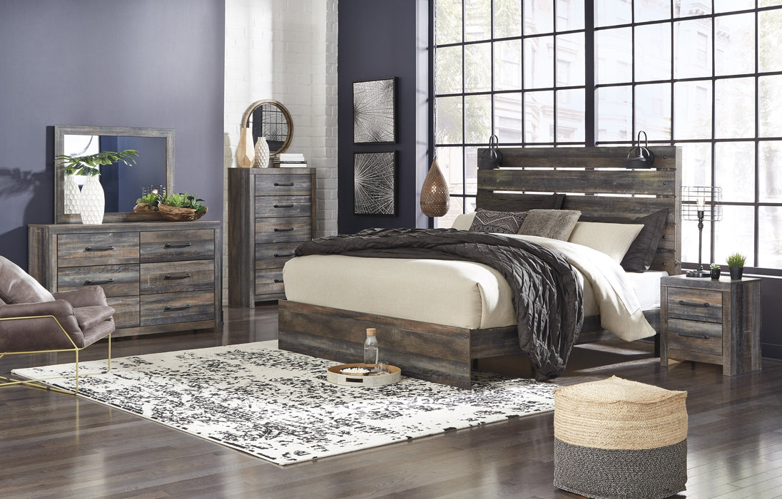 Drystan Brown Panel Bedroom Set - Lara Furniture