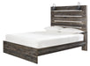 Drystan Brown Queen Panel Bed - Lara Furniture