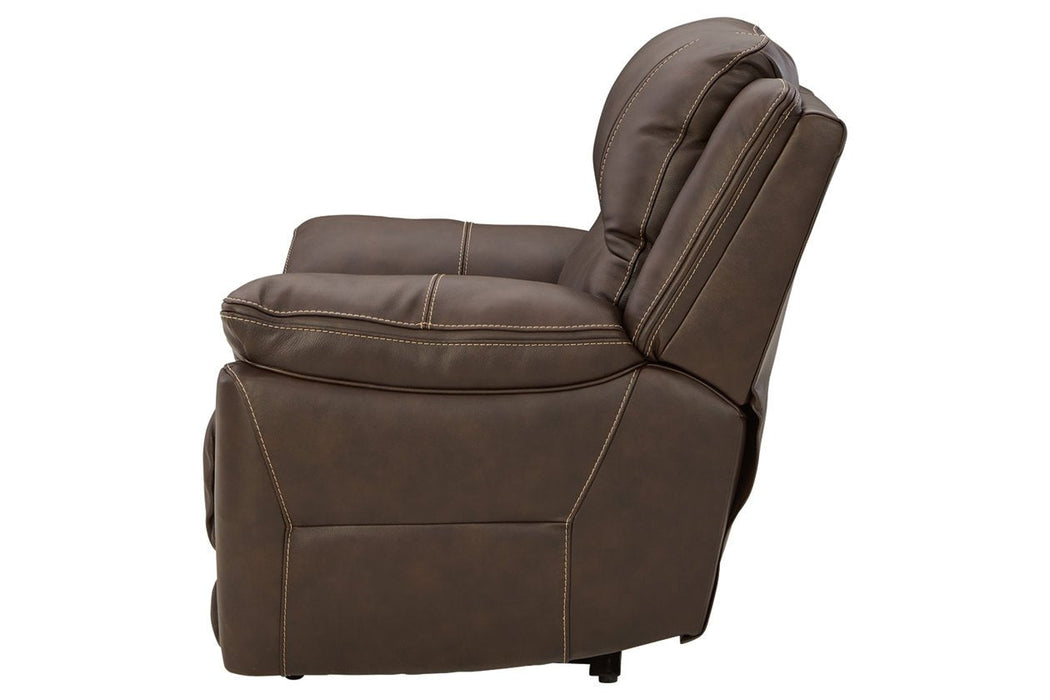 Dunleith Chocolate Power Recliner - U7160482 - Lara Furniture