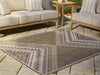 Dunsler Brown/Cream 5' x 7' Rug - R900012