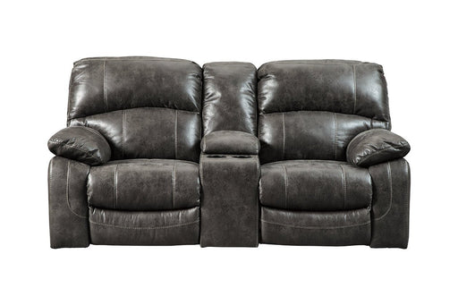 Dunwell Steel Power Reclining Loveseat with Console - 5160118 - Lara Furniture