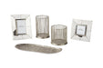 Dympna Silver Finish Accessory Set (Set of 5) - A2C00115 - Lara Furniture