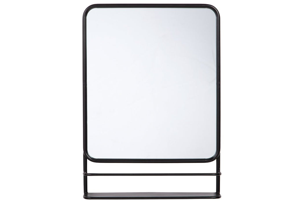 Ebba Black Accent Mirror - A8010232 - Lara Furniture