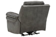 Edmar Charcoal Power Recliner - U6480613 - Lara Furniture