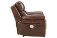 Edmar Chocolate Power Recliner - U6480513 - Lara Furniture