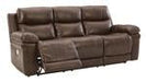 Edmar Chocolate Power Reclining Sofa - U6480515 - Lara Furniture