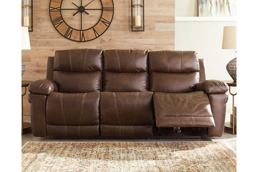 Edmar Chocolate Power Reclining Sofa - U6480515 - Lara Furniture