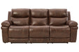 Edmar Chocolate Power Reclining Sofa - U6480515 - Lara Furniture