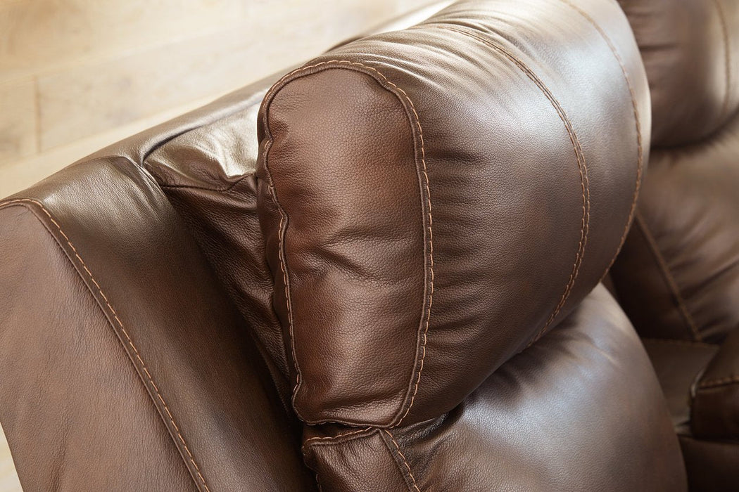 Edmar Chocolate Power Reclining Sofa - U6480515 - Lara Furniture