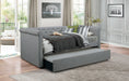 Edmund Gray Twin Daybed with Trundle - 4970 - Lara Furniture