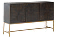 Elinmore Brown/Gold Finish Accent Cabinet - A4000316 - Lara Furniture