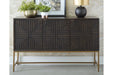 Elinmore Brown/Gold Finish Accent Cabinet - A4000316 - Lara Furniture