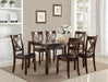 Eloise Brown 7-Piece Dining Set - 2430SET - Lara Furniture