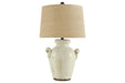 Emelda Cream Table Lamp - L100664 - Lara Furniture