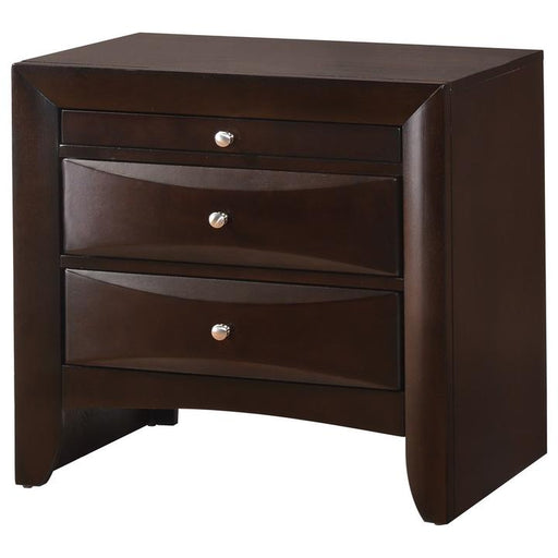 Emily Dark Cherry Nightstand - B4260-2 - Lara Furniture