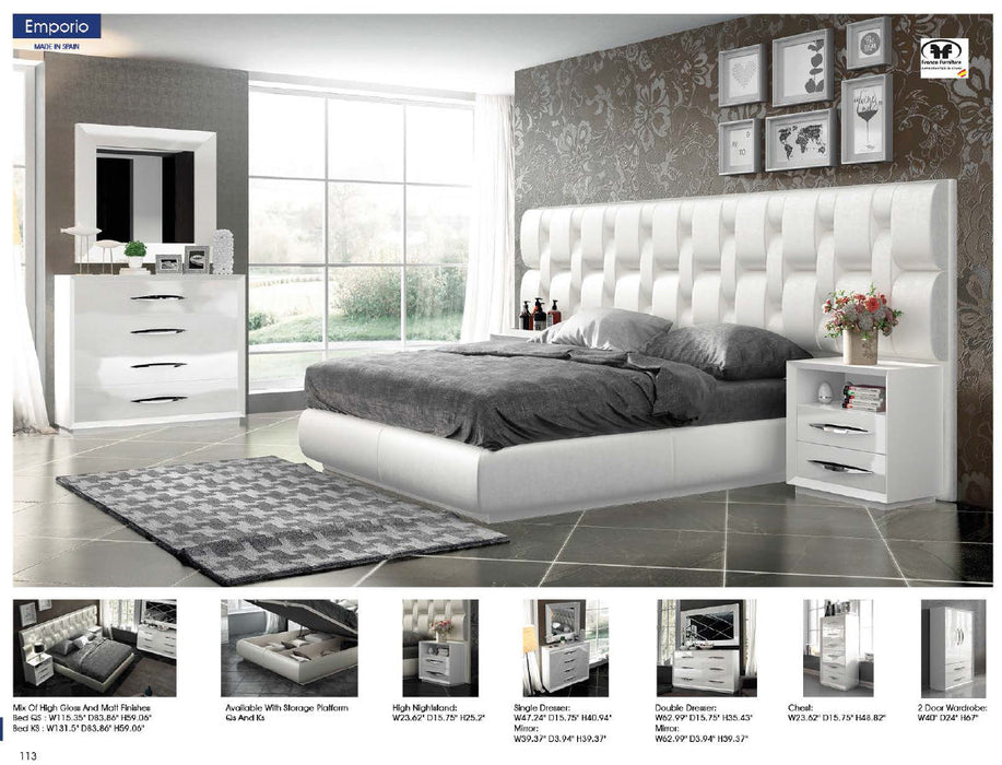 Emporio Bed Queen - Lara Furniture