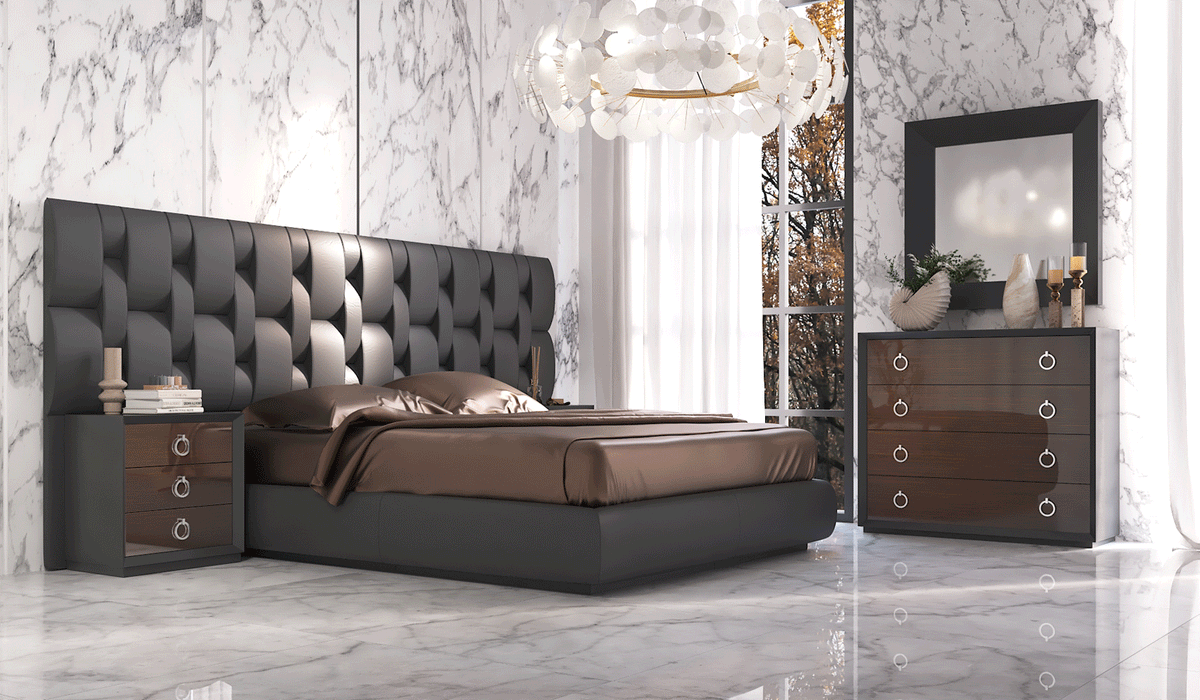 Emporio Black Bedroom Set - Lara Furniture