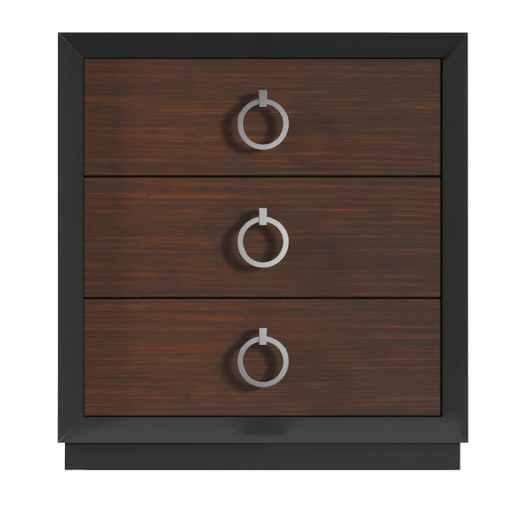 Emporio Black Nightstand - i37497 - Lara Furniture