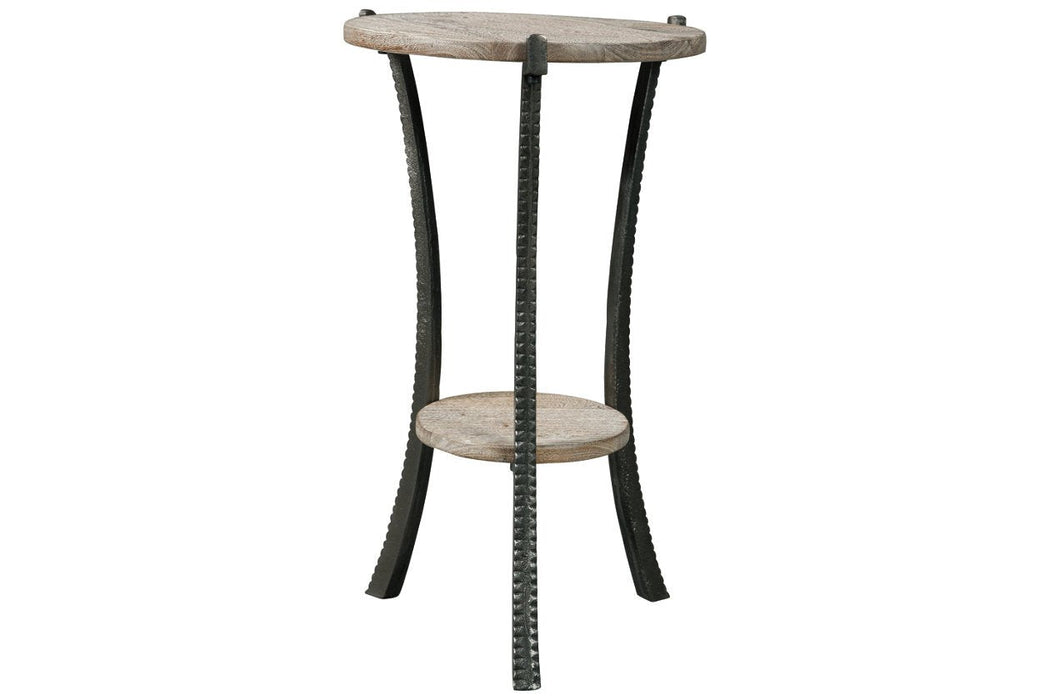 Enderton White Wash/Pewter Accent Table - A4000081 - Lara Furniture