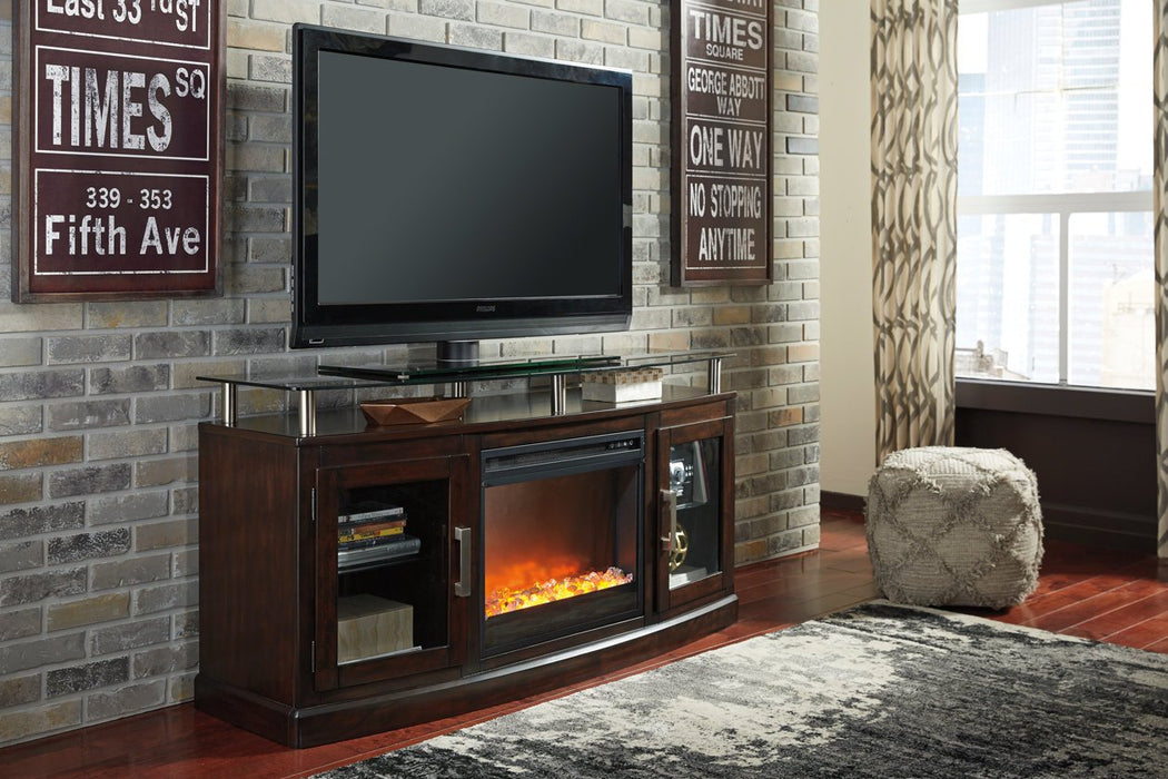 Entertainment Accessories Black Electric Fireplace Insert - W100-02 - Lara Furniture