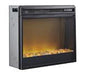 Entertainment Accessories Black Electric Fireplace Insert - W100-02 - Lara Furniture