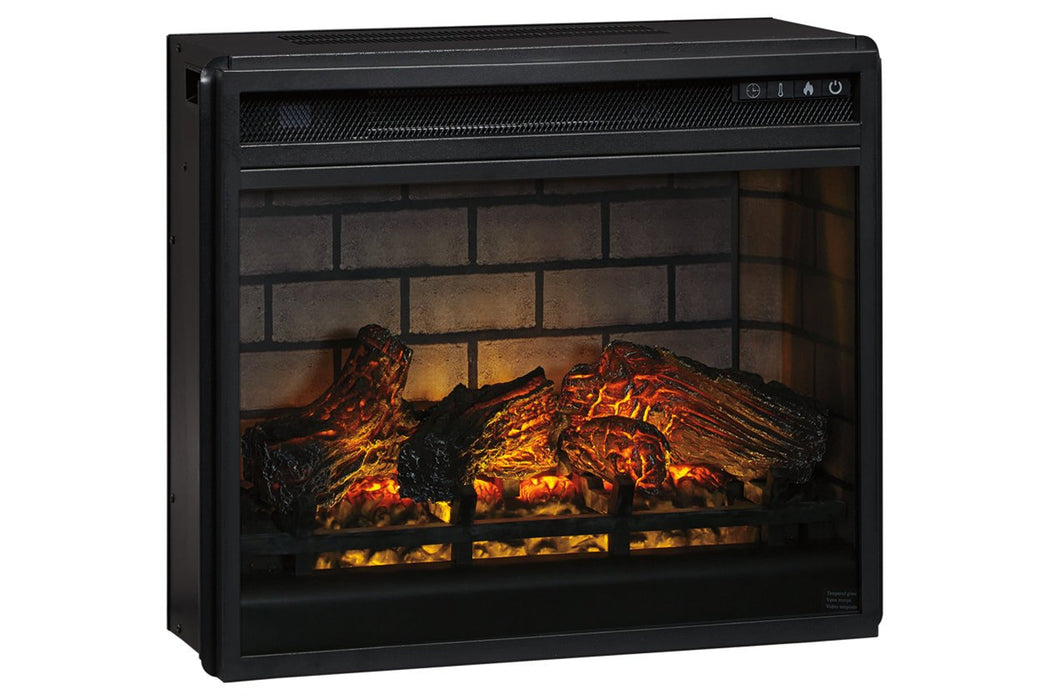 Entertainment Accessories Black Electric Infrared Fireplace Insert - W100-101 - Lara Furniture