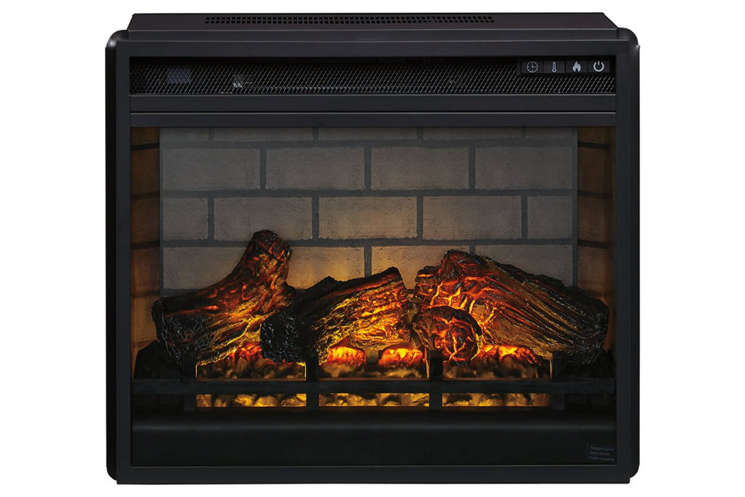 Entertainment Accessories Black Electric Infrared Fireplace Insert - W100-101 - Lara Furniture