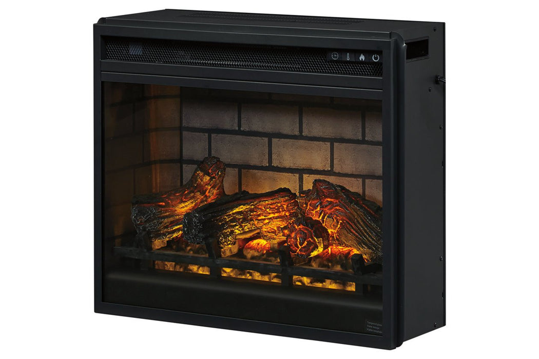 Entertainment Accessories Black Electric Infrared Fireplace Insert - W100-101 - Lara Furniture