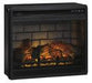 Entertainment Accessories Black Electric Infrared Fireplace Insert - W100-101 - Lara Furniture