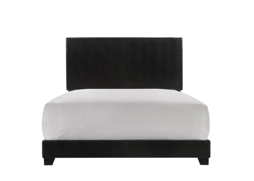 Erin Black Faux Leather Full Bed - 5271PU-F - Lara Furniture