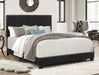 Erin Black Faux Leather King Bed - 5271PU-K - Lara Furniture